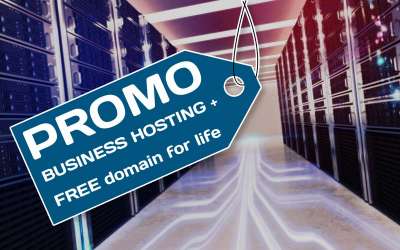 Business hosting with FREE domain for LIFE – PROMO