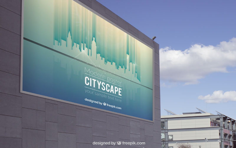 Cityscape billboard